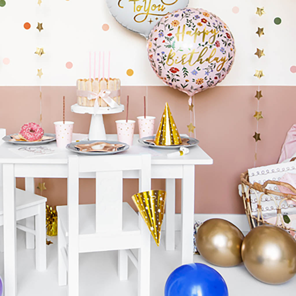 FOLIOPALLO PYÖREÄ | HAPPY BIRTHDAY - KUKAT