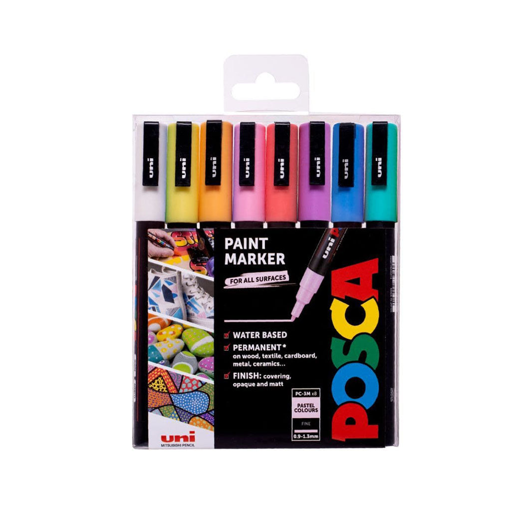 POSCA -MAALITUSSI -SETTI 8KPL