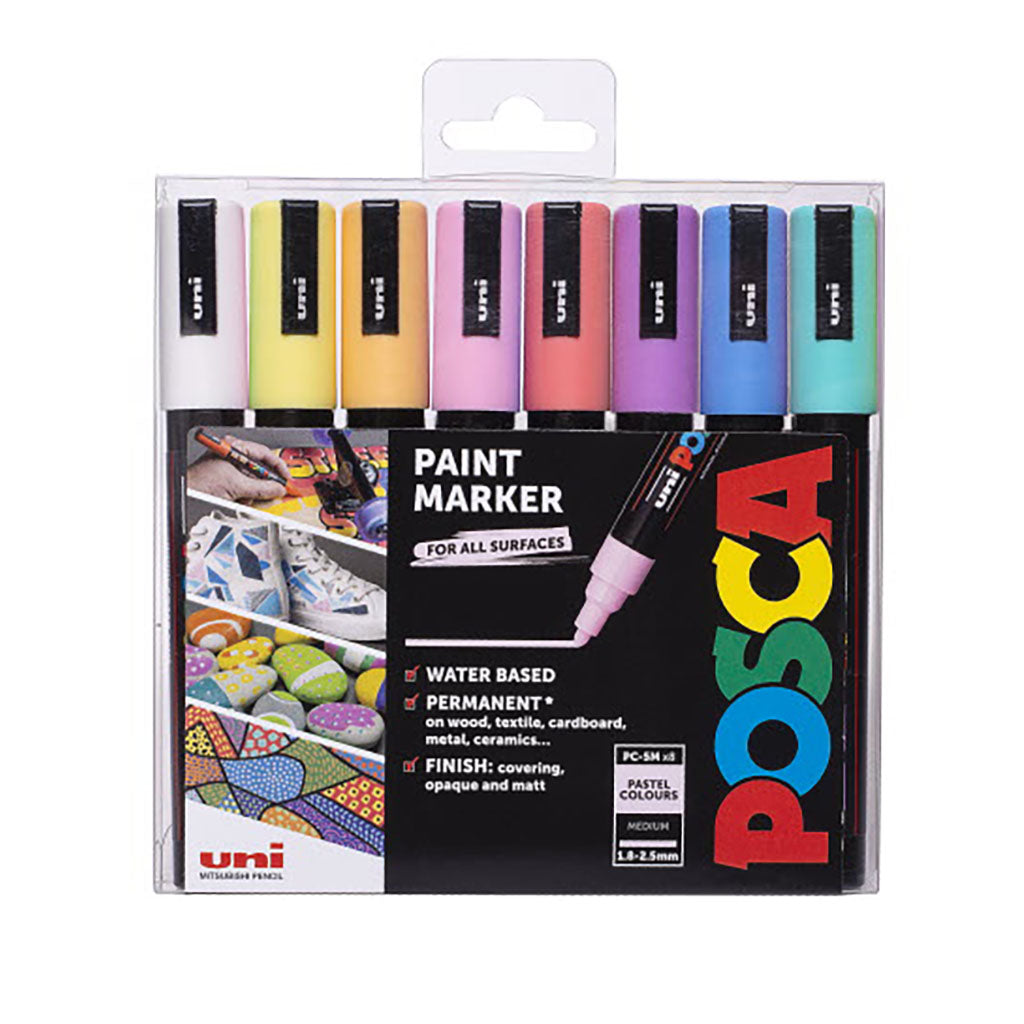 POSCA -MAALITUSSI -SETTI 8KPL