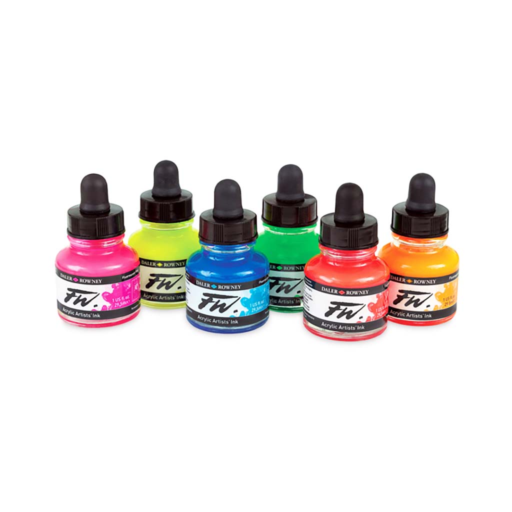 FW FLUORESCENT AKRYYLIMUSTE 29,5ML | POISTUVA TUOTE