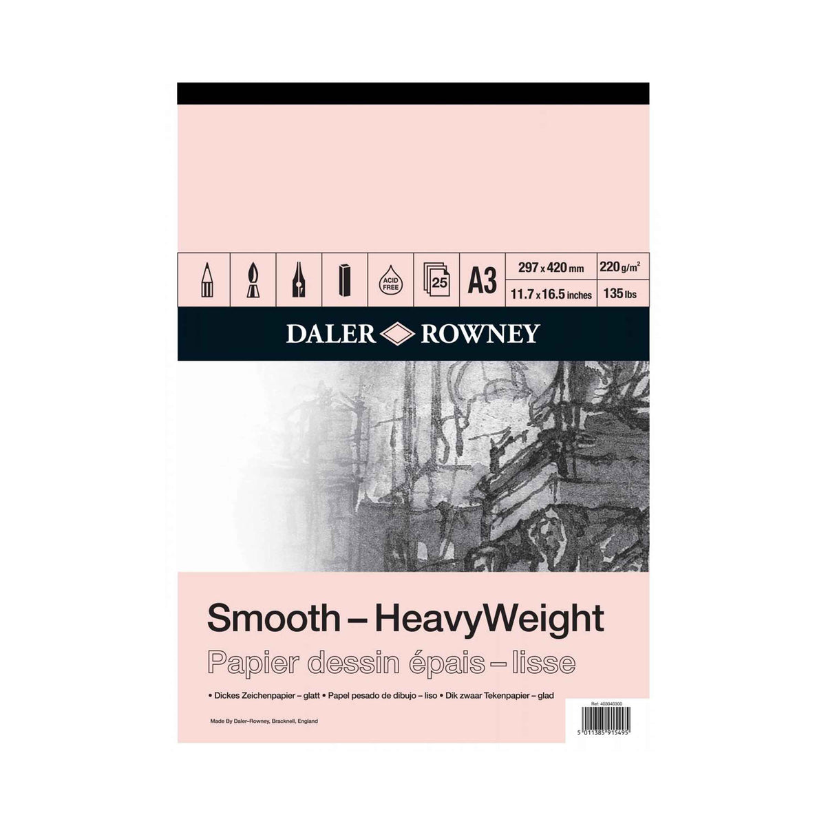SMOOTH-HEAVYWEIGHT -LEHTIÖ 220G